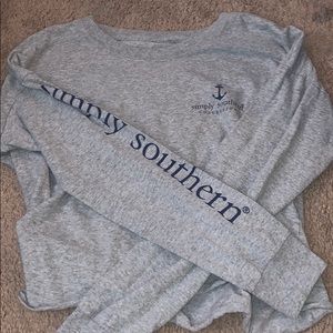 Cropped long sleeve shirt